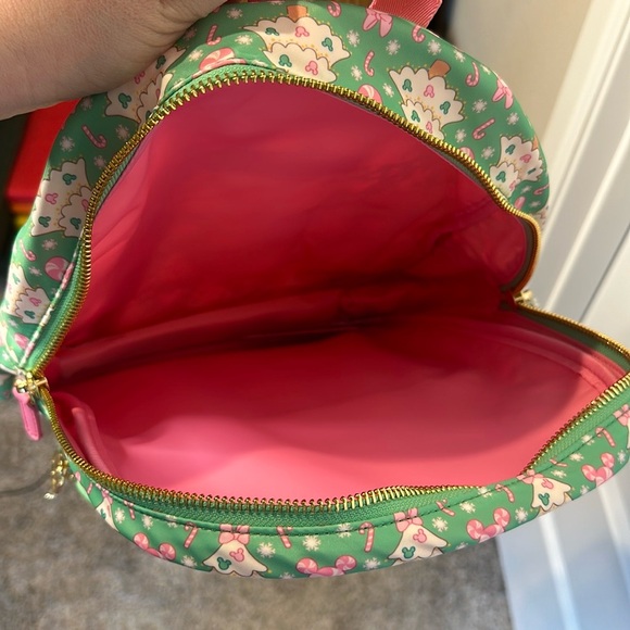 NWT Stoney Clover Lane Mickey and Minnie Mouse Icon Holiday Backpack - Picture 4 of 6